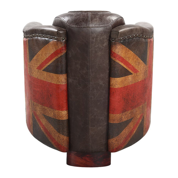 Brancaster - Chair - Antique Slate Top Grain Leather ACME