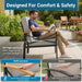 Outdoor Patio Armchair, All Weather (Set of 2) Home Essentials