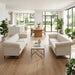 2 Piece Sofa Set With Tufted Back And Deep Seating Home Essentials