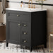 Bathroom Vanity With Sink, 3 Drawers And Adjustable Shelf Hearth and Haven