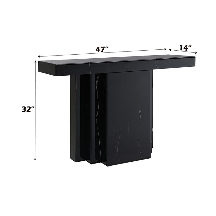 Drisana - Console Table - Black Mirrored ACME
