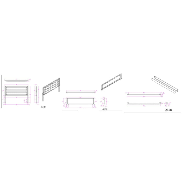 Soulmarie - Bed With LED Lighting And Padded Headboard Global Furniture USA