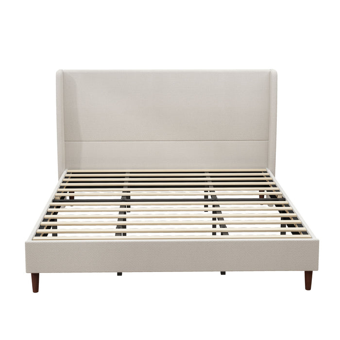 Upholstered Bed & High Headboard Design Home Essentials