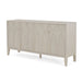 Wood Sideboard With Adjustable Shelves And Storage Cabinet - White Washed Noble House