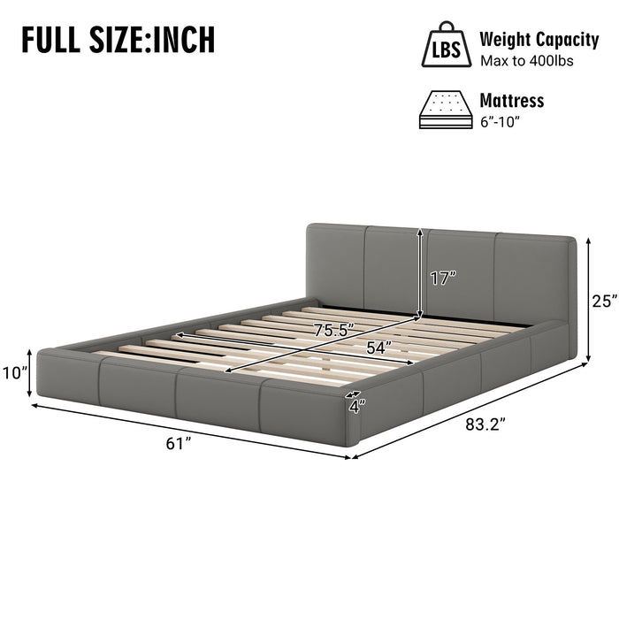 Stylish Upholstered Bed With Birch Wood Frame