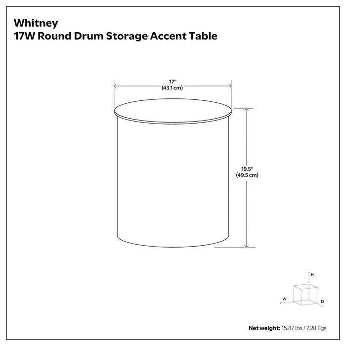 Whitney - Handcrafted Metal Storage Table Simpli-Home