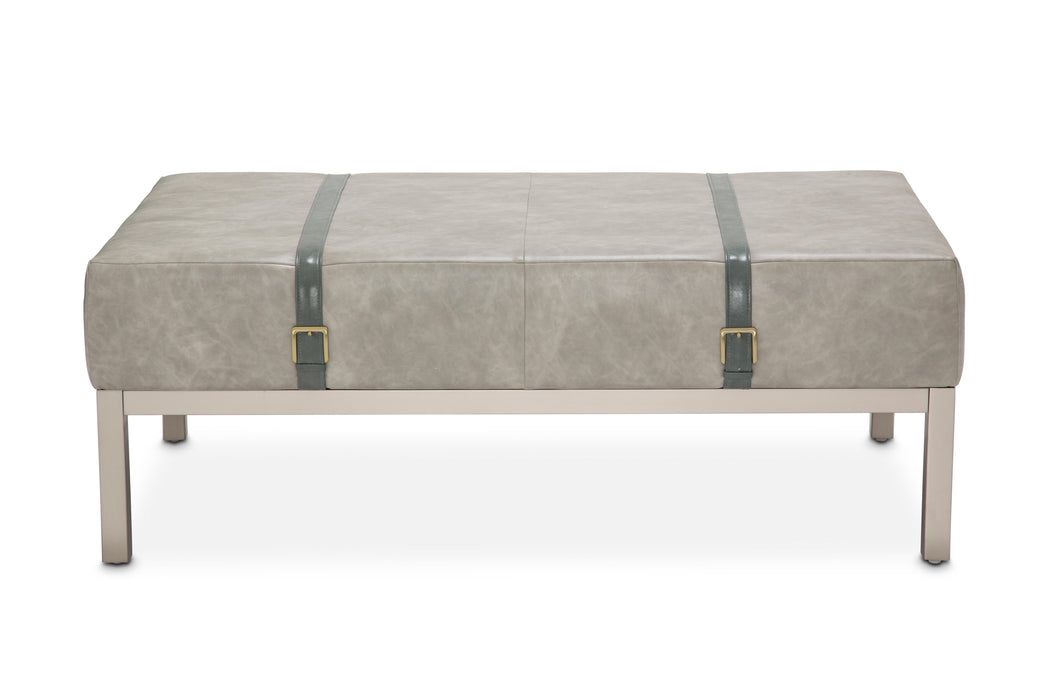 Menlo Station - Rectangular Cocktail Ottoman - Eucalyptus