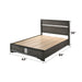 Naima - Bed w/Storage ACME