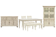 Newport - 6 Piece Extendable Rectangular Dining Table Set Magnussen Furniture