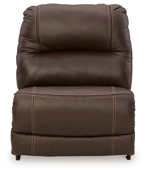 Dunleith - Armless Chair - Chocolate Signature Design by Ashley®