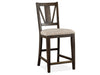 Westley Falls - Counter Chair With Upholstered Seat (Set of 2) - Graphite Magnussen Furniture