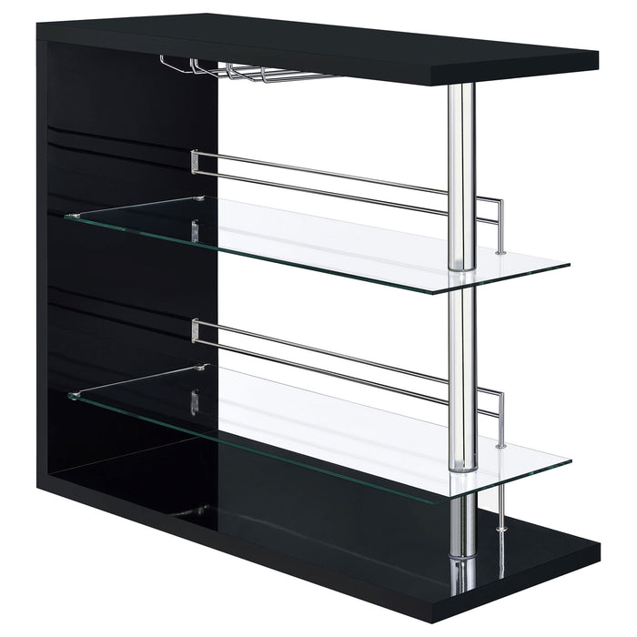 Gilbert - Bar Shelf - Black Furniture Max