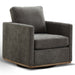 Square Upholstered Swivel Accent Chair Home Essentials