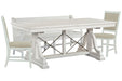 Heron Cove - Extendable Trestle Dining Table Set Magnussen Furniture