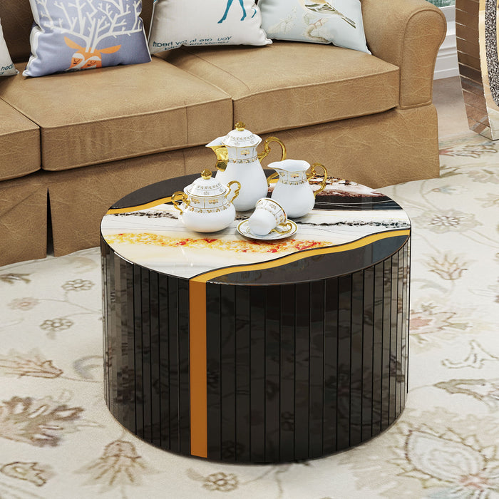 Round Mirror Coffee Table, Living Space Furniture Home Essentials