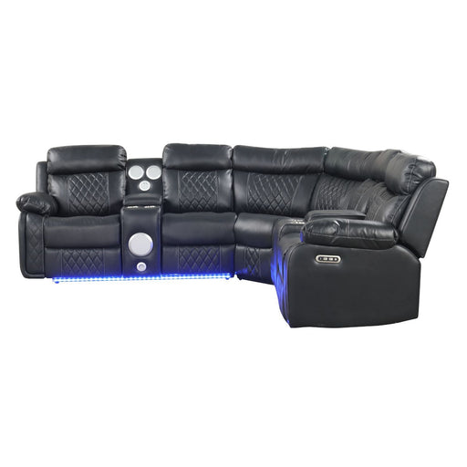 Lacrosse - Power Reclining Sectional Sofa Matrix Furniture Group