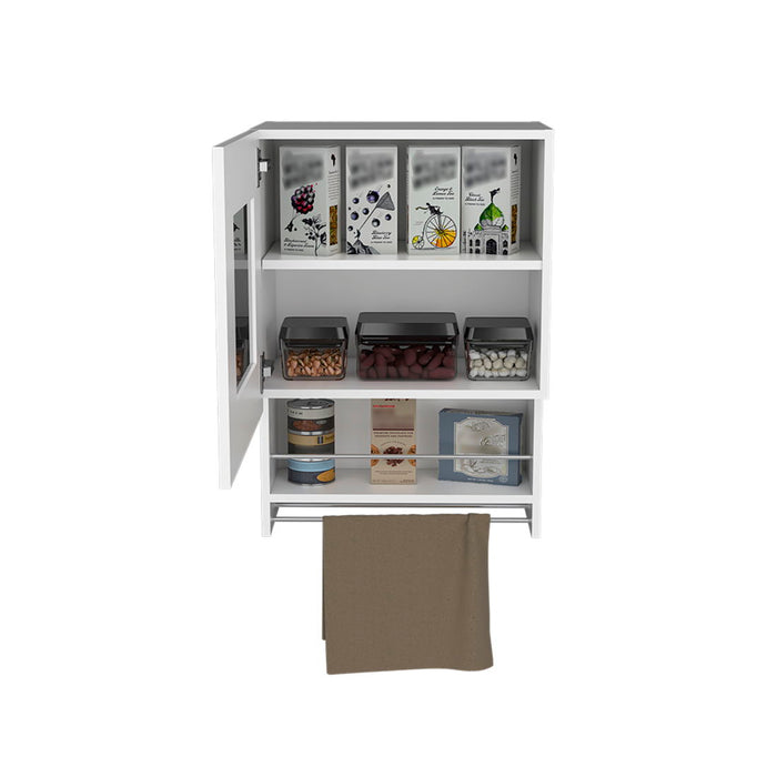Wall mounted Accent Cabinet With One Shelf - White