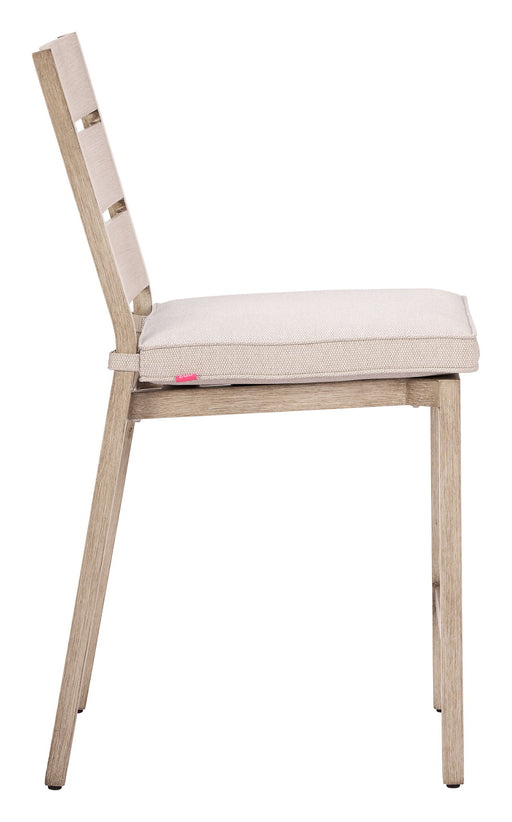 Reefline - Armless Counter Stool (Set of 2) - Gray / Light Brown Zuo Modern