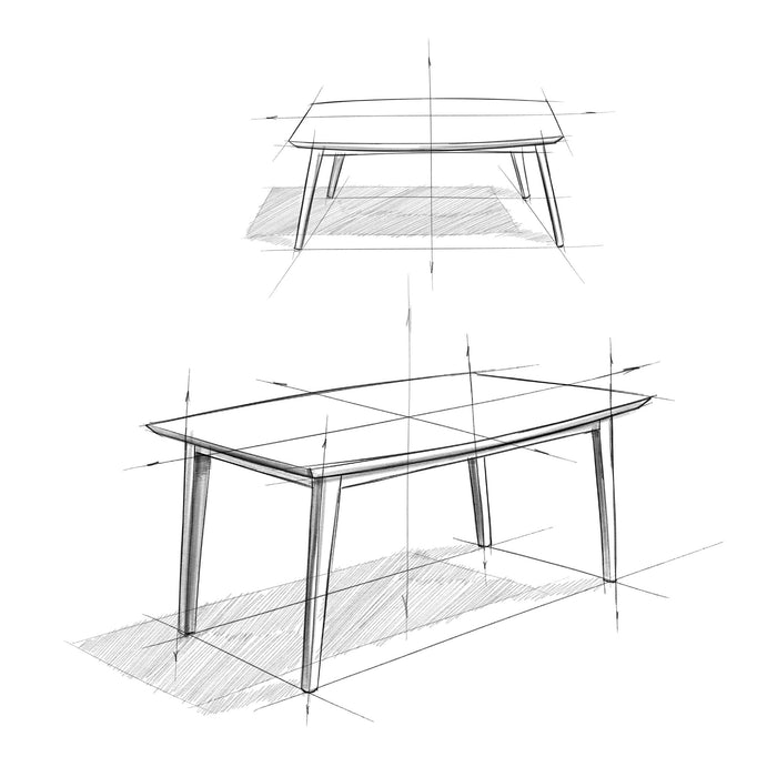 Draper - Dining Table, Rectangular Top Simpli-Home
