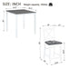 5 Piece Counter Height Dining Table Set With 4 Chairs Home Essentials