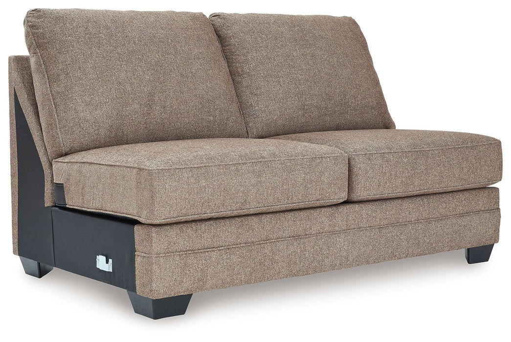 Cannonbrook - Armless Loveseat - Nutmeg