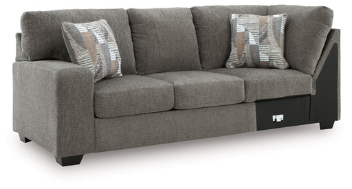 Clarington - LAF Sofa With Corner Wedge - Greystone Signature Design by Ashley®