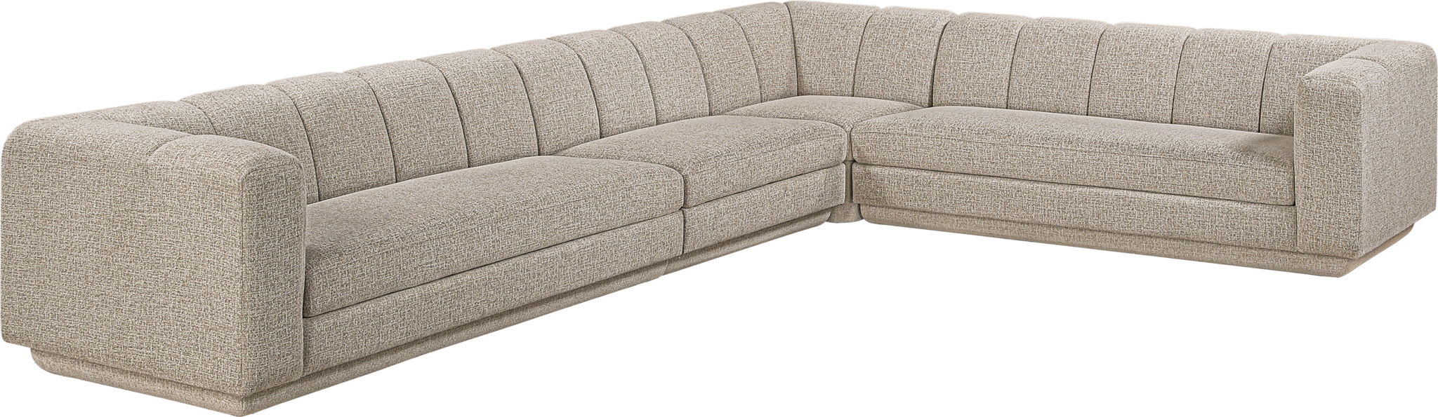 Modari - Sectional - Beige Meridian Furniture