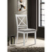 Evanston - Cross Back Dining Side Chair (Set of 2) - White Furniture Max