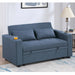 Modern Style Convertible Sofa With Pull-Out Bed, USB Ports & Cup Holders Home Essentials