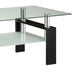 Moriah - 1 Shelf Rectangular Coffee Table - Black Furniture Max