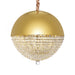 Michael Amini Lighting - Eclipse LED Crystal And Metal Chandelier - Gold Michael Amini