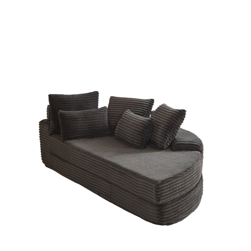 Semi Circular 2 In 1 Sofa Bed With Neck Pillow Home Essentials