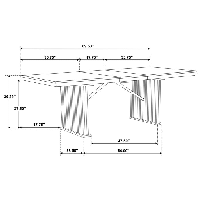 Dreydon - Extension Dining Table - Light Brown Furniture Max