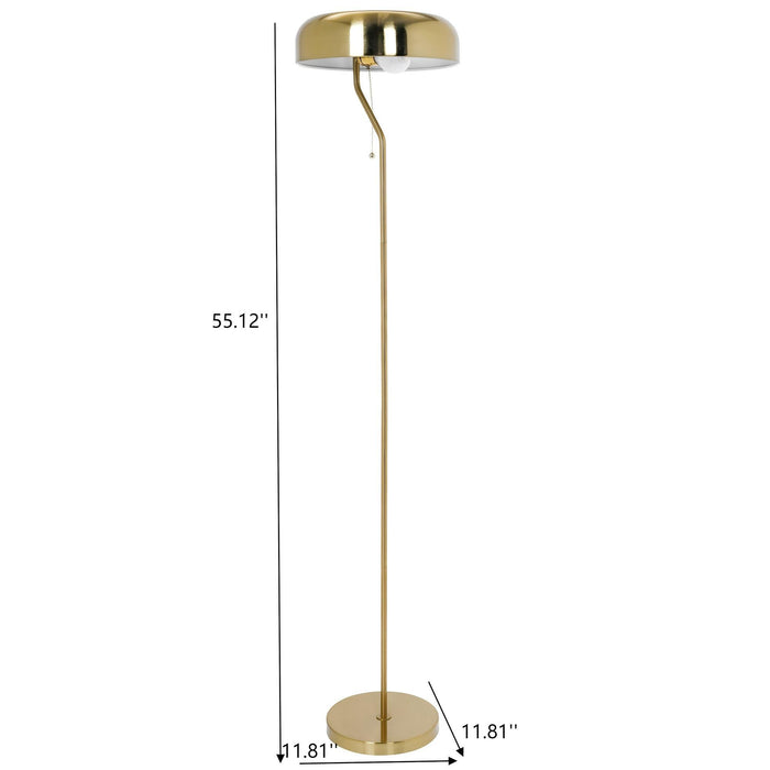 Spectra - Tall Corner Floor Lamp For Living Room - Gold Ashcroft Furniture