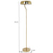 Spectra - Tall Corner Floor Lamp For Living Room - Gold Ashcroft Furniture