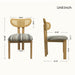 Striped Upholstered Rattan Back Dining Chairs (Set of 2) Home Essentials