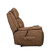 Kyra - LAF Recliner With Power Headrest, Footrest, Massage, Heat - Saddle New Classic