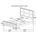 Gwendolyn - Queen Panel Bed With LED Headboard - White Furniture Max