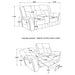 Carmen - Cool Motion Loveseat With Storage, With Reclining Function And Built In Storage - Gray Furniture Max