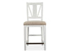 Heron Cove - Counter Chair With Upholstered Seat (Set of 2) - Chalk White Magnussen Furniture