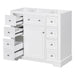Modern Bathroom Vanity Base Only With 1 Cabinet And 6 Drawers Hearth and Haven