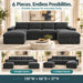 Modular Sectional Sofa, Reversible Set Home Essentials
