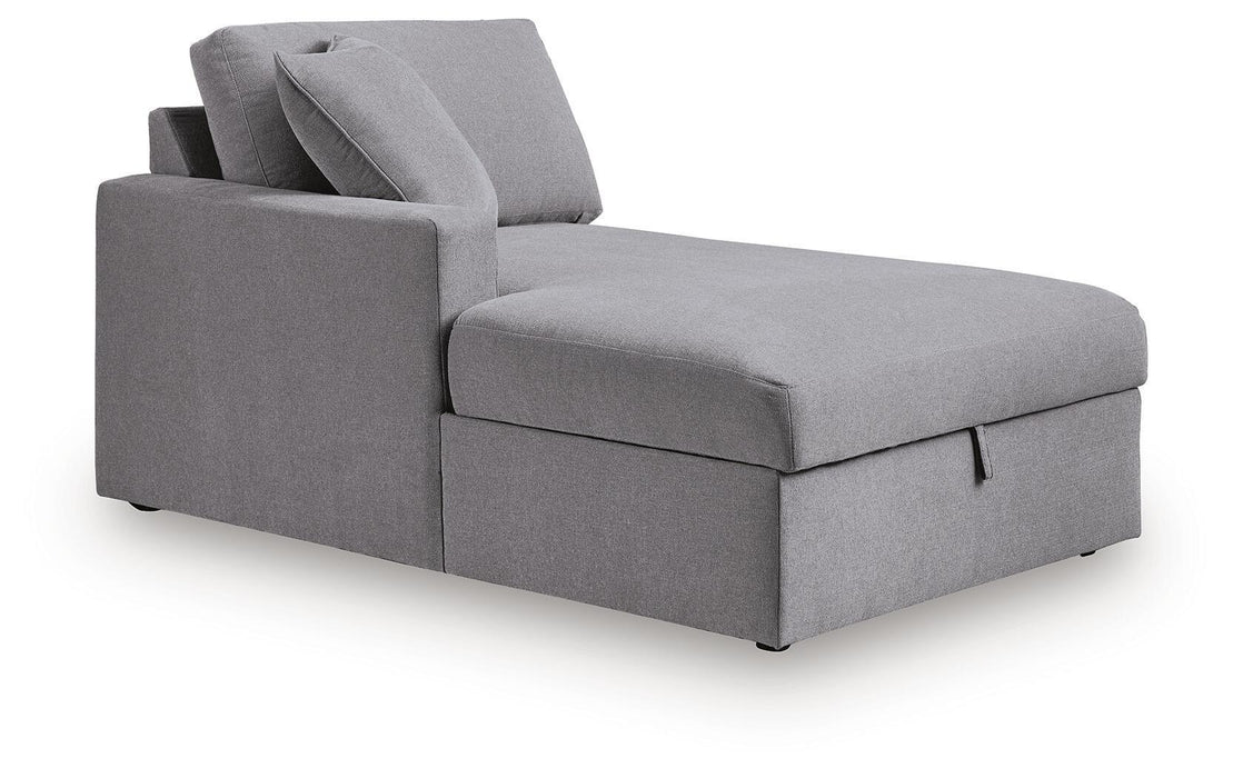 Modmax - LAF Corner Chaise With Storage - Granite Signature Design by Ashley®