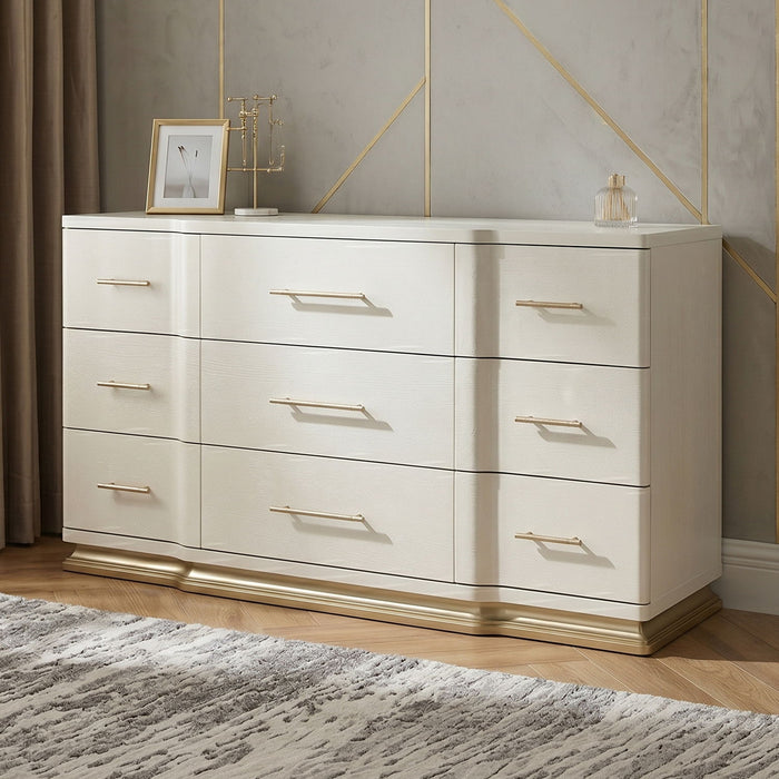 Lexington - 9 Drawer Dresser - Beige Matrix Furniture Group