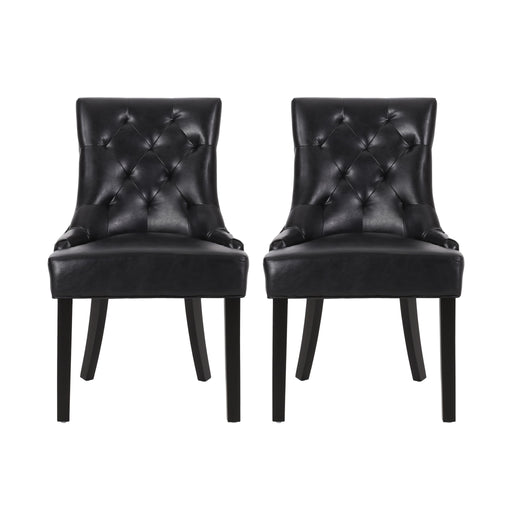 Cheney - Contemporary Dining Chair Tufted Upholstery (Set of 2) Noble House