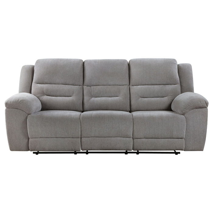 Sebring - Reclining Sofa With Manual Recline - Gray Furniture Max