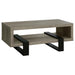 1 Shelf Coffee Table Design And Accents - Gray Furniture Max