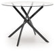 Pharwynn - 5 Pc. - Dining Room Table, 4 Side Chair - Black Signature Design by Ashley®