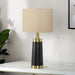 Lighting, Table Lamp, Resin, Contemporary - Black / Cream 8th Street
