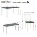Elegant 6 Piece Dining Table Set With 4 Chairs And Bench Home Essentials